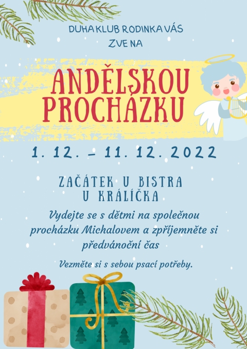 Andělská procházka od 1.12.-12.12.2022